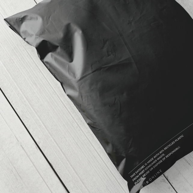 Black Recycled Plastic Mailers
