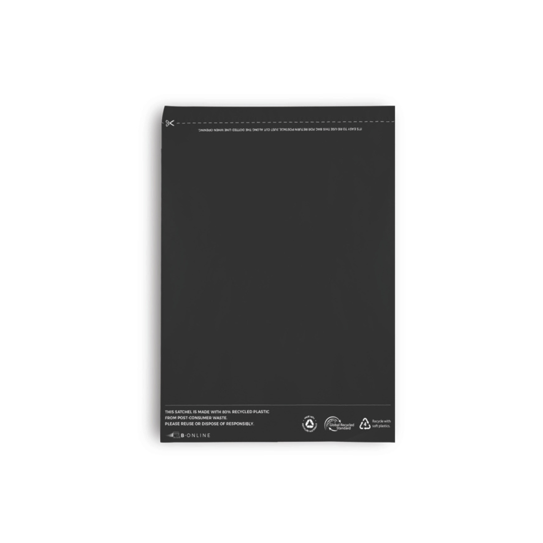 B Online Black Poly Mailer A4 Recycled-200/ctn