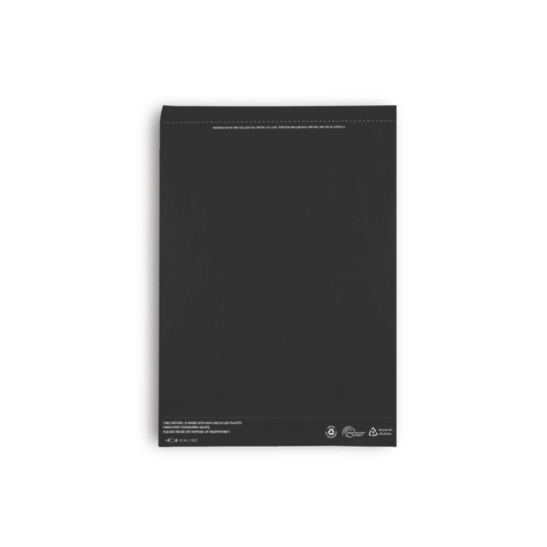 B Online Black Poly Mailer Foolscap Recycled-200