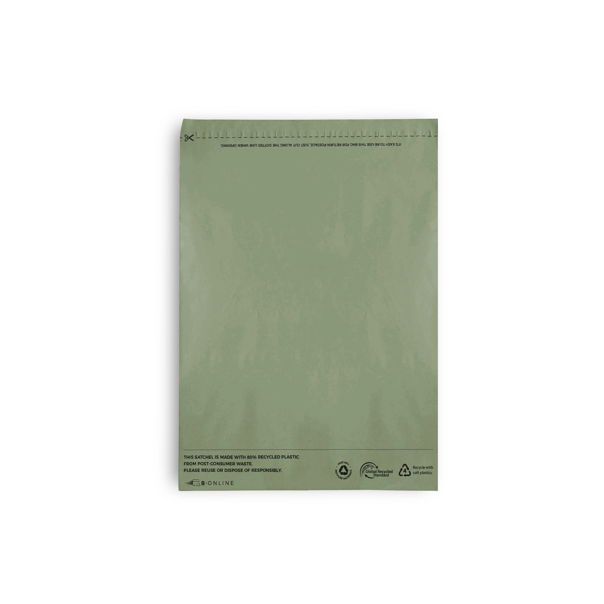 B Online Green Poly Mailer A4 Recycled-200/ctn