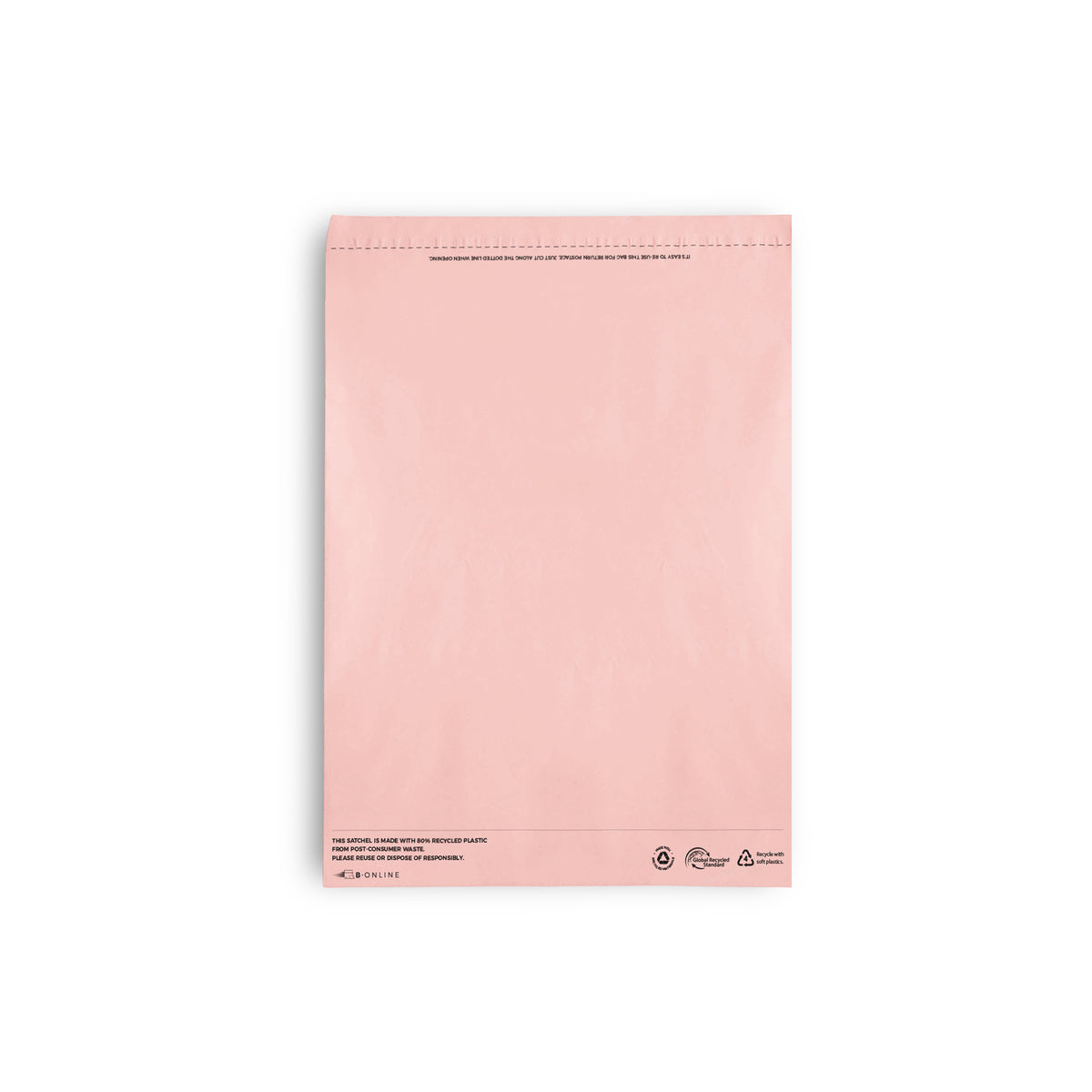 B Online Pink Poly Mailer Foolscap Recycled-200
