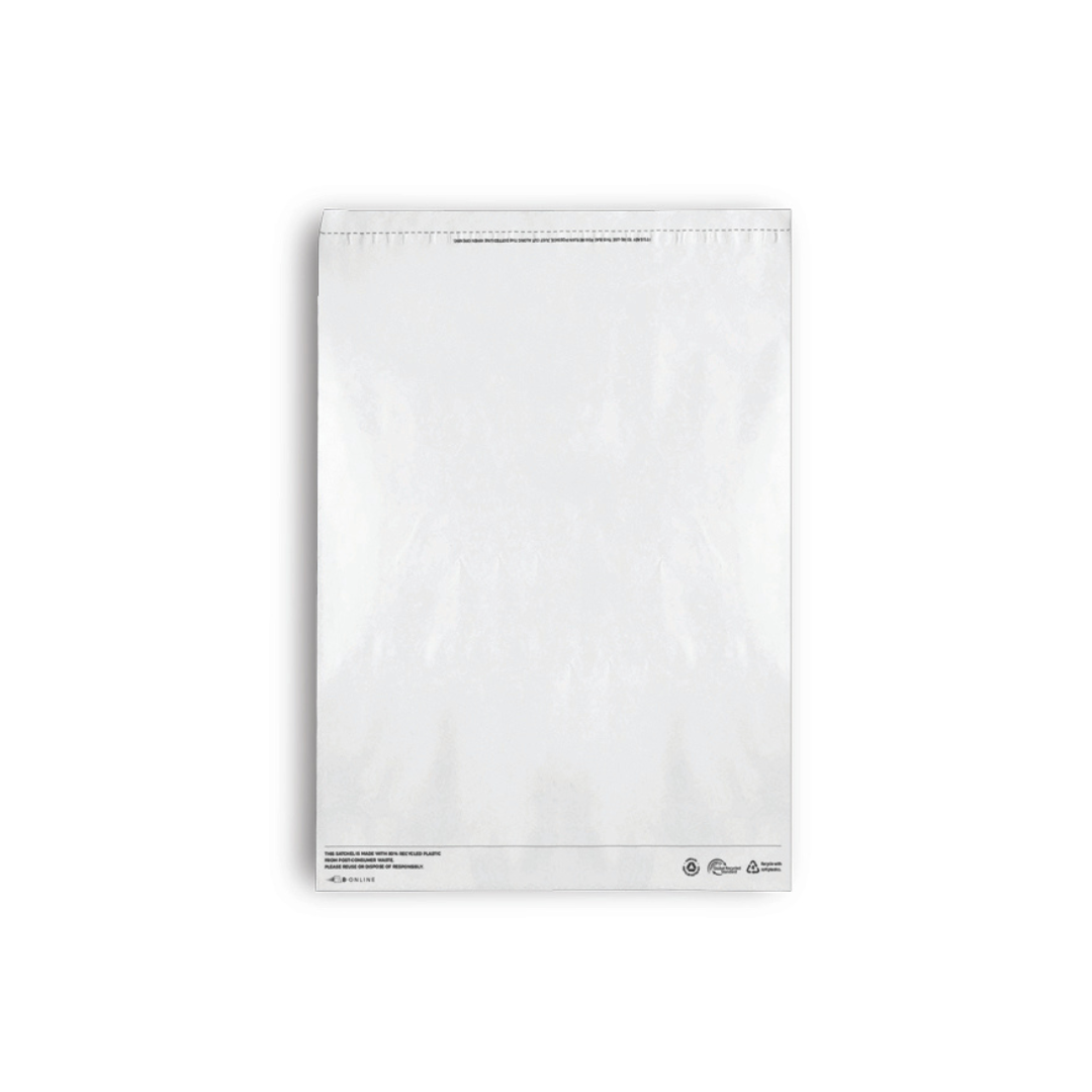 B Online White Poly Mailer Lineflow Recycled-200