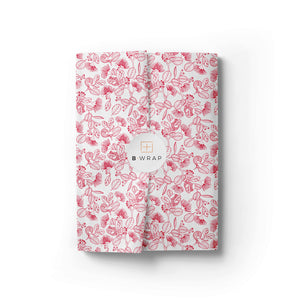 Pohutukawa Tissue Red on White