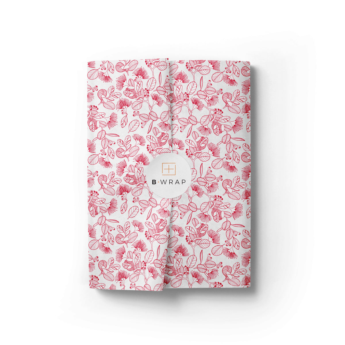 Pohutukawa Tissue Red on White